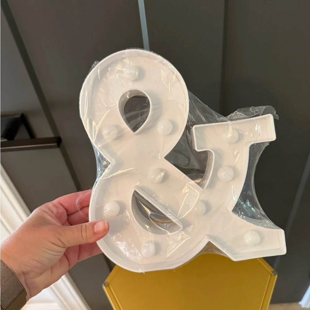 ❌White Ampersand Marquee Light NWT